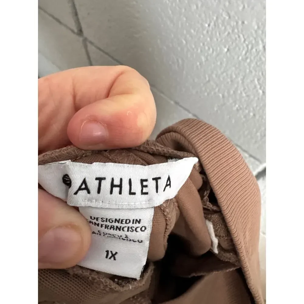 Athleta Venice Colorblock Wide Leg Pant Rustic Beige size 1X